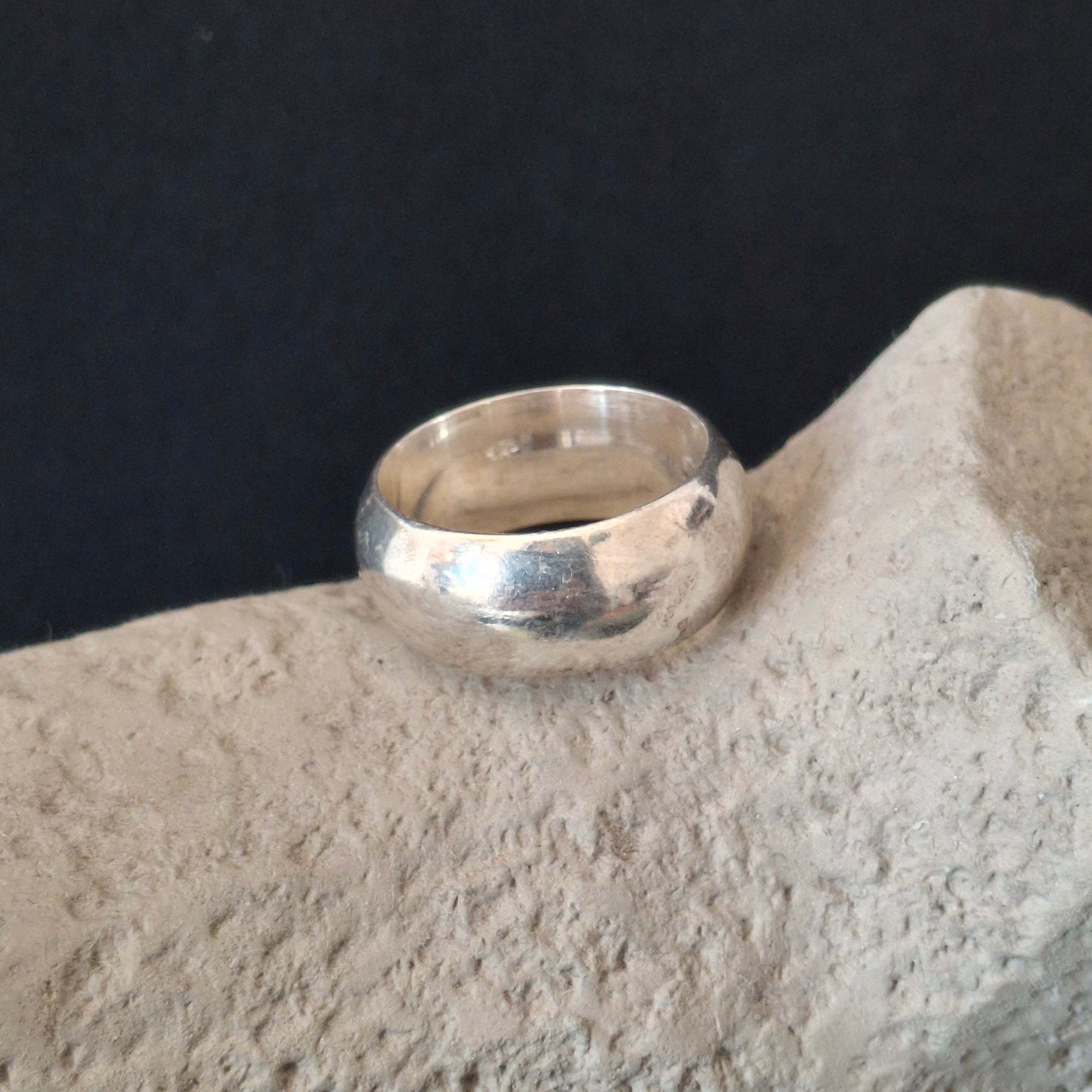 Sterling Silver Chunky Dome Ring