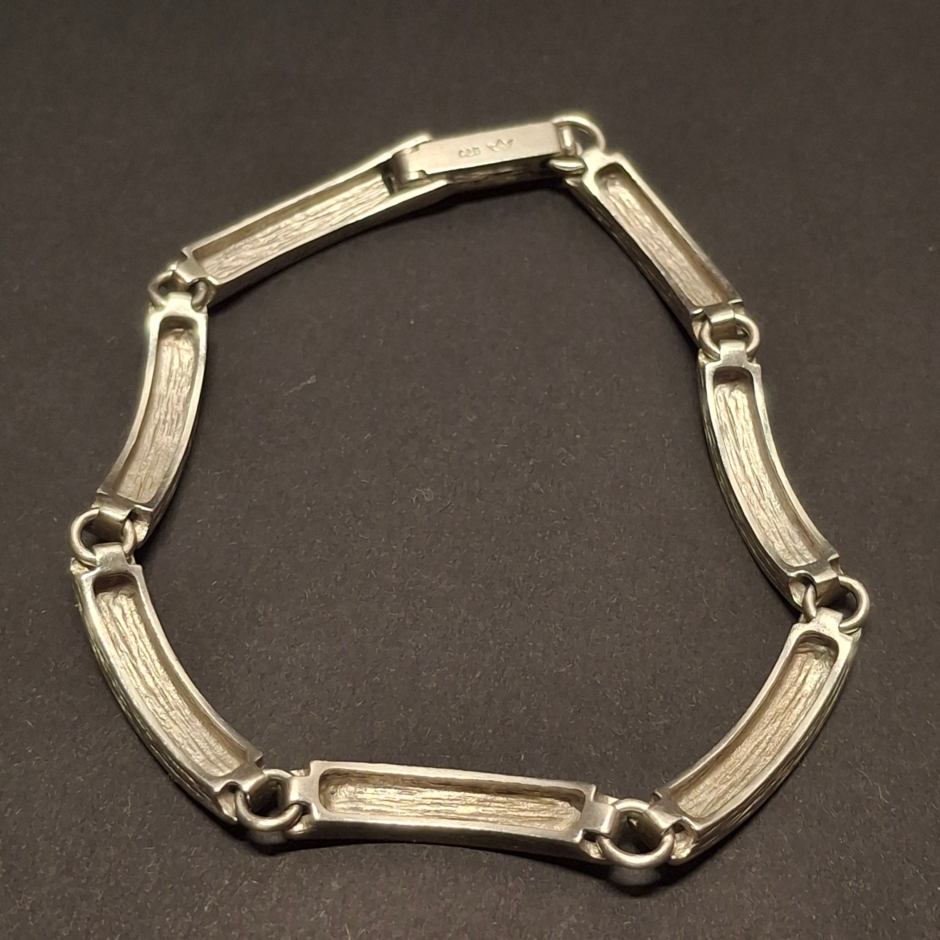 Vintage Modernist Panel Link Bracelet – view 4