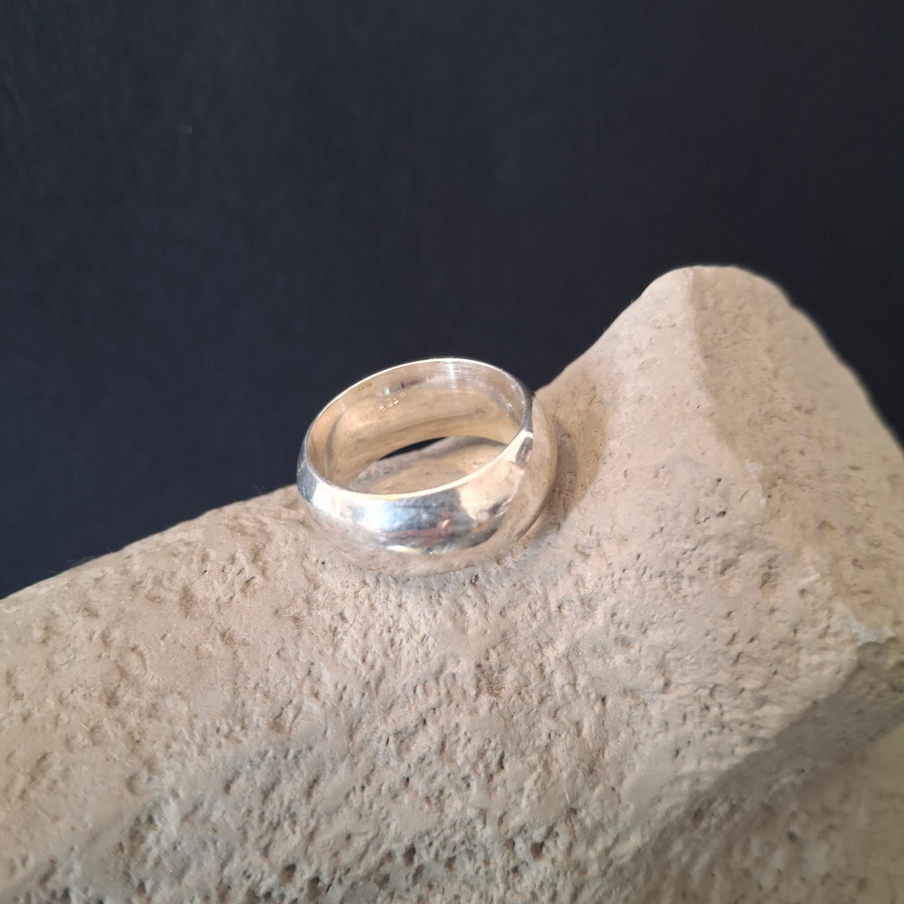 Sterling Silver Chunky Dome Ring – view 2